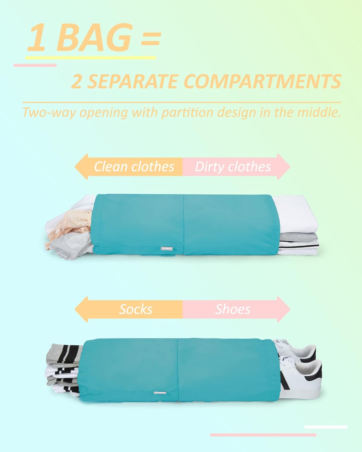 6 Set /4 Set/2 Set Compression Packing Cubes for Travel, Lightweight Luggage Organizer Bags, Durable Space Saver Bags Travel Essentials