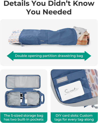6 Set /4 Set/2 Set Compression Packing Cubes for Travel, Lightweight Luggage Organizer Bags, Durable Space Saver Bags Travel Essentials