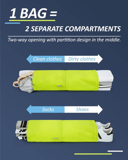 6 Set /4 Set/2 Set Compression Packing Cubes for Travel, Lightweight Luggage Organizer Bags, Durable Space Saver Bags Travel Essentials