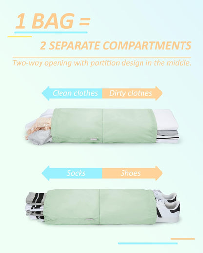 6 Set /4 Set/2 Set Compression Packing Cubes for Travel, Lightweight Luggage Organizer Bags, Durable Space Saver Bags Travel Essentials