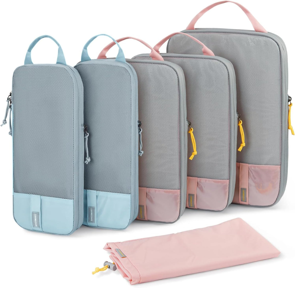 6 Set /4 Set/2 Set Compression Packing Cubes for Travel, Lightweight Luggage Organizer Bags, Durable Space Saver Bags Travel Essentials