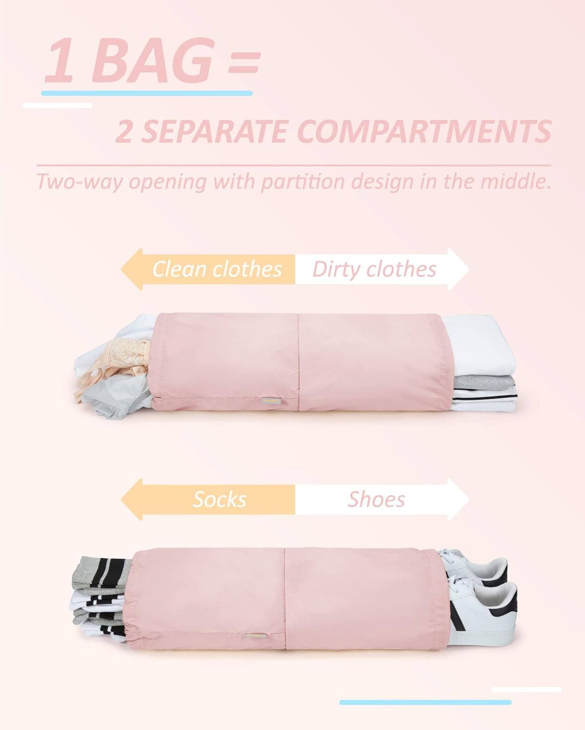 6 Set /4 Set/2 Set Compression Packing Cubes for Travel, Lightweight Luggage Organizer Bags, Durable Space Saver Bags Travel Essentials