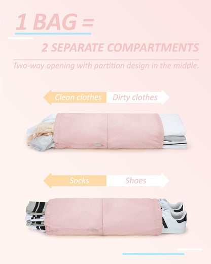 6 Set /4 Set/2 Set Compression Packing Cubes for Travel, Lightweight Luggage Organizer Bags, Durable Space Saver Bags Travel Essentials
