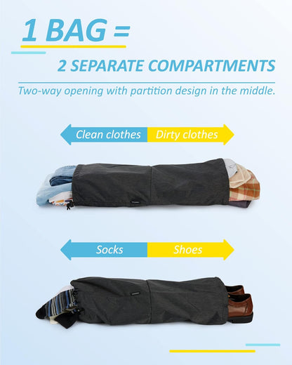 6 Set /4 Set/2 Set Compression Packing Cubes for Travel, Lightweight Luggage Organizer Bags, Durable Space Saver Bags Travel Essentials
