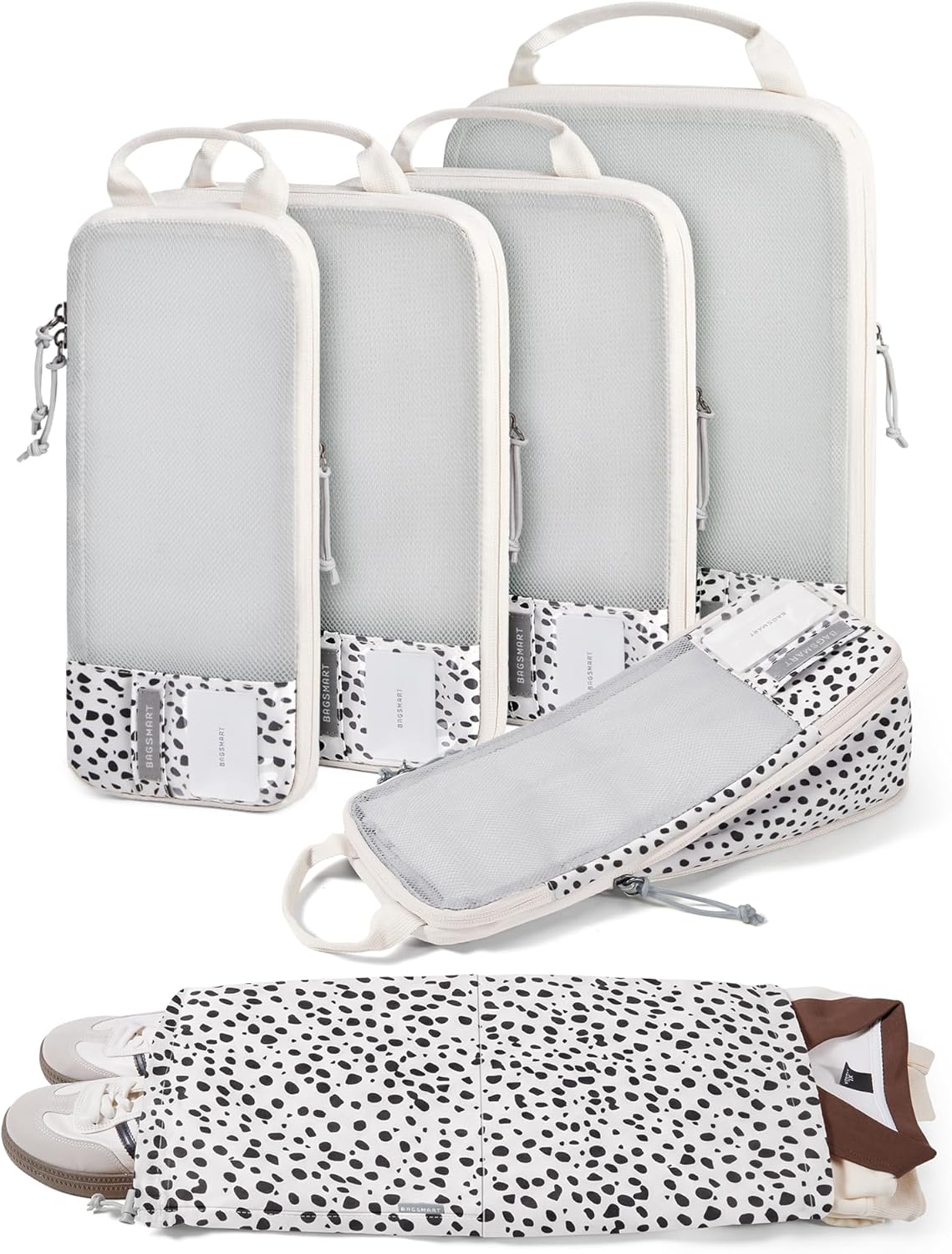 6 Set /4 Set/2 Set Compression Packing Cubes for Travel, Lightweight Luggage Organizer Bags, Durable Space Saver Bags Travel Essentials