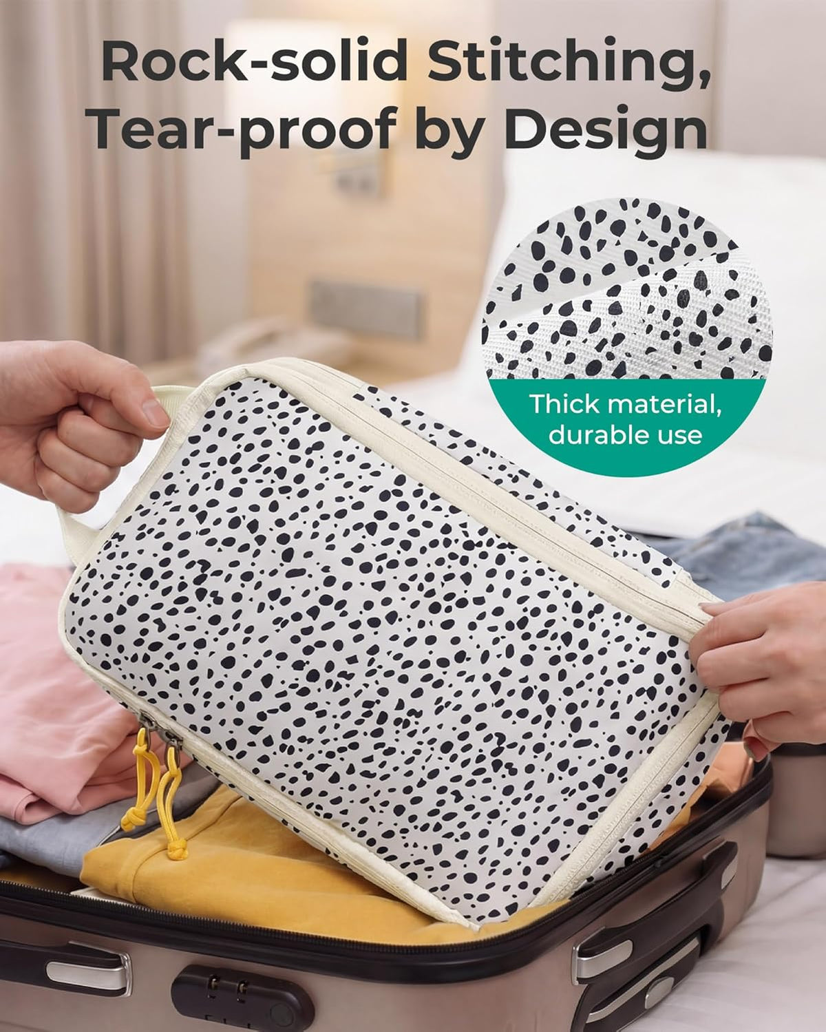6 Set /4 Set/2 Set Compression Packing Cubes for Travel, Lightweight Luggage Organizer Bags, Durable Space Saver Bags Travel Essentials