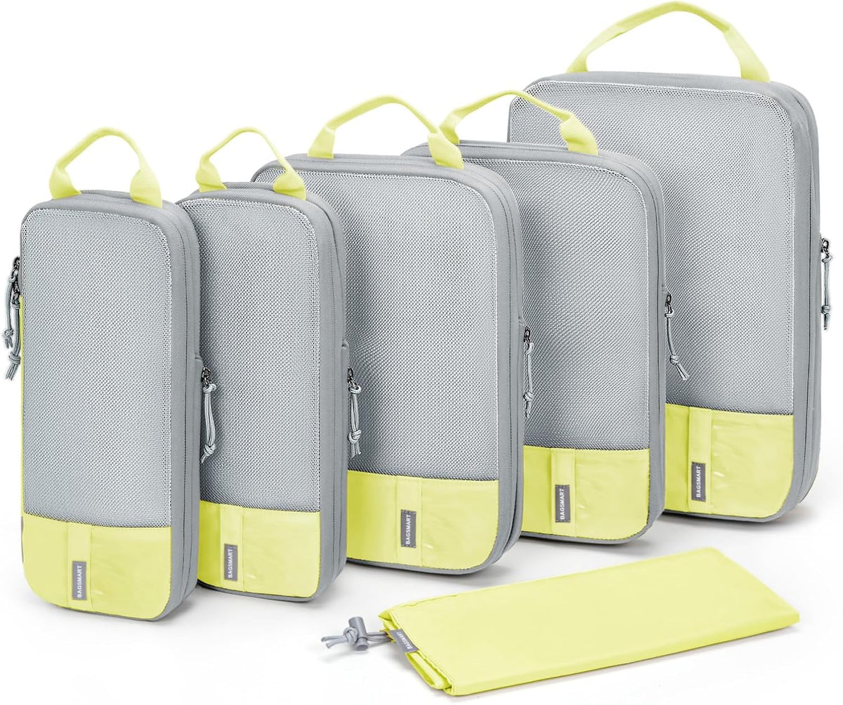 6 Set /4 Set/2 Set Compression Packing Cubes for Travel, Lightweight Luggage Organizer Bags, Durable Space Saver Bags Travel Essentials