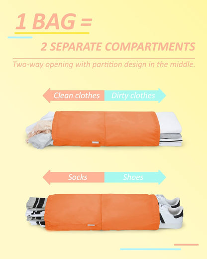 6 Set /4 Set/2 Set Compression Packing Cubes for Travel, Lightweight Luggage Organizer Bags, Durable Space Saver Bags Travel Essentials