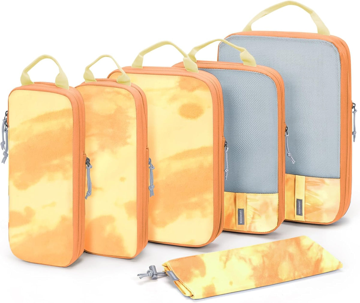 6 Set /4 Set/2 Set Compression Packing Cubes for Travel, Lightweight Luggage Organizer Bags, Durable Space Saver Bags Travel Essentials