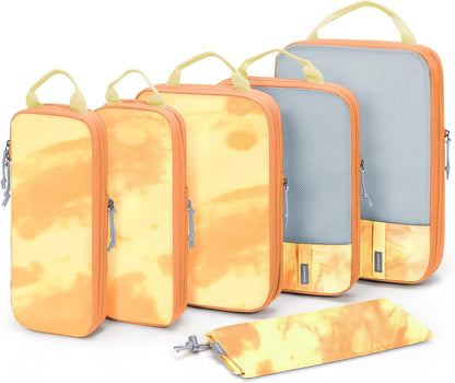6 Set /4 Set/2 Set Compression Packing Cubes for Travel, Lightweight Luggage Organizer Bags, Durable Space Saver Bags Travel Essentials