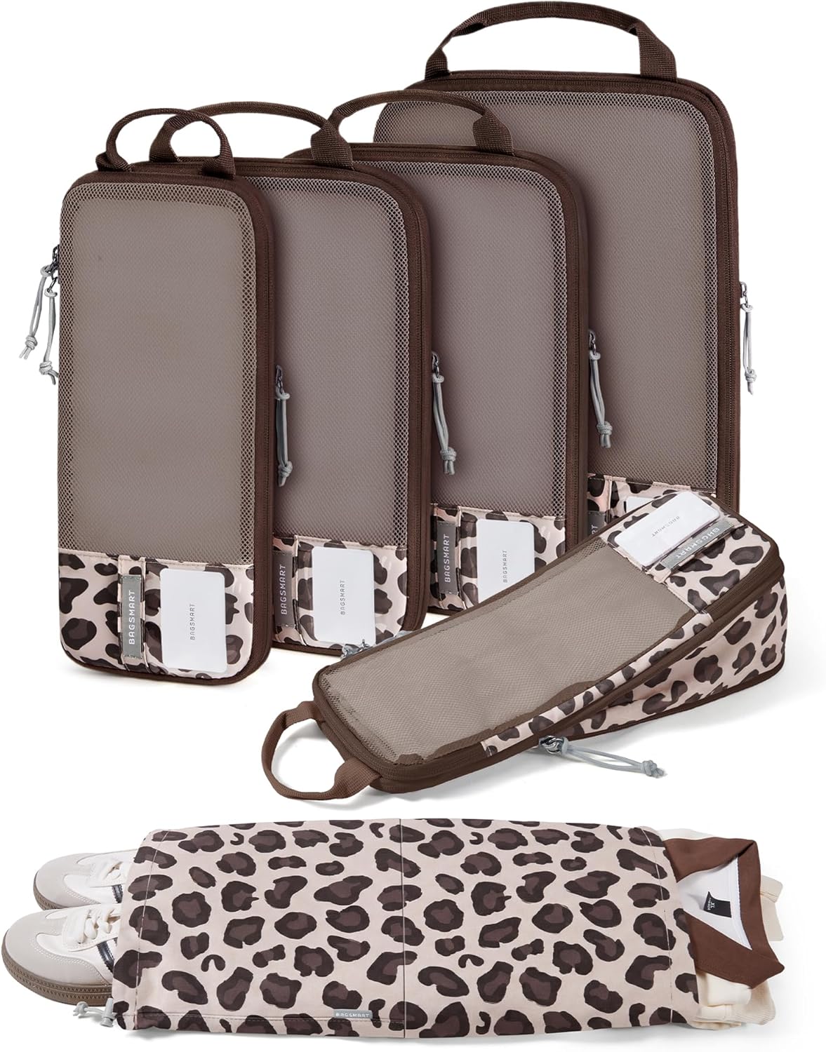 6 Set /4 Set/2 Set Compression Packing Cubes for Travel, Lightweight Luggage Organizer Bags, Durable Space Saver Bags Travel Essentials