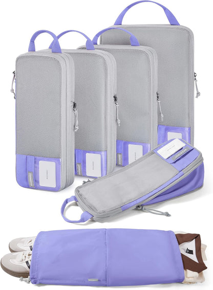 6 Set /4 Set/2 Set Compression Packing Cubes for Travel, Lightweight Luggage Organizer Bags, Durable Space Saver Bags Travel Essentials