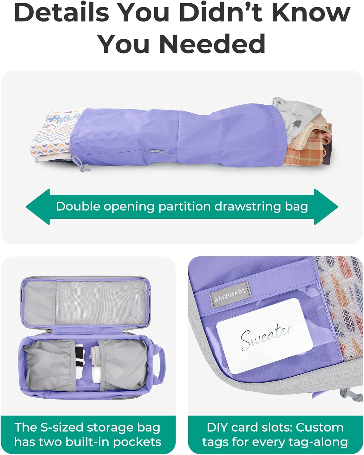 6 Set /4 Set/2 Set Compression Packing Cubes for Travel, Lightweight Luggage Organizer Bags, Durable Space Saver Bags Travel Essentials
