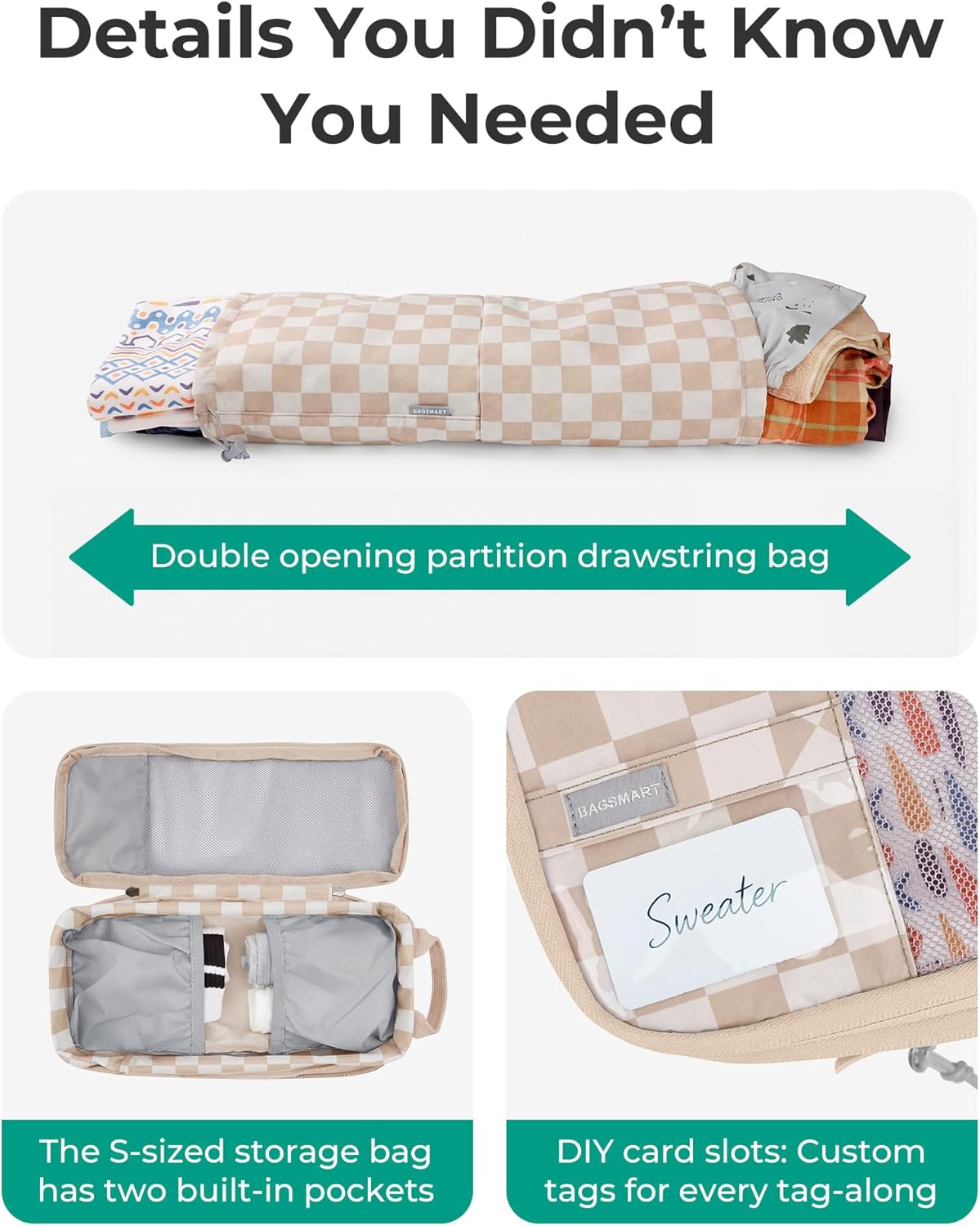 6 Set /4 Set/2 Set Compression Packing Cubes for Travel, Lightweight Luggage Organizer Bags, Durable Space Saver Bags Travel Essentials