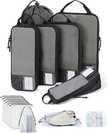 6 Set /4 Set/2 Set Compression Packing Cubes for Travel, Lightweight Luggage Organizer Bags, Durable Space Saver Bags Travel Essentials
