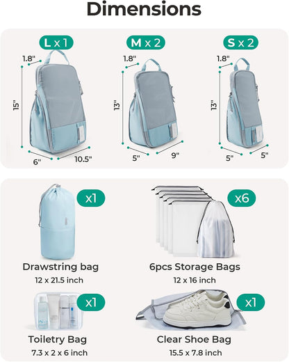 6 Set /4 Set/2 Set Compression Packing Cubes for Travel, Lightweight Luggage Organizer Bags, Durable Space Saver Bags Travel Essentials