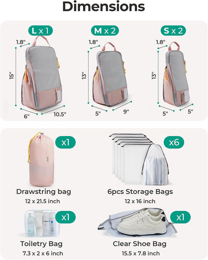 6 Set /4 Set/2 Set Compression Packing Cubes for Travel, Lightweight Luggage Organizer Bags, Durable Space Saver Bags Travel Essentials