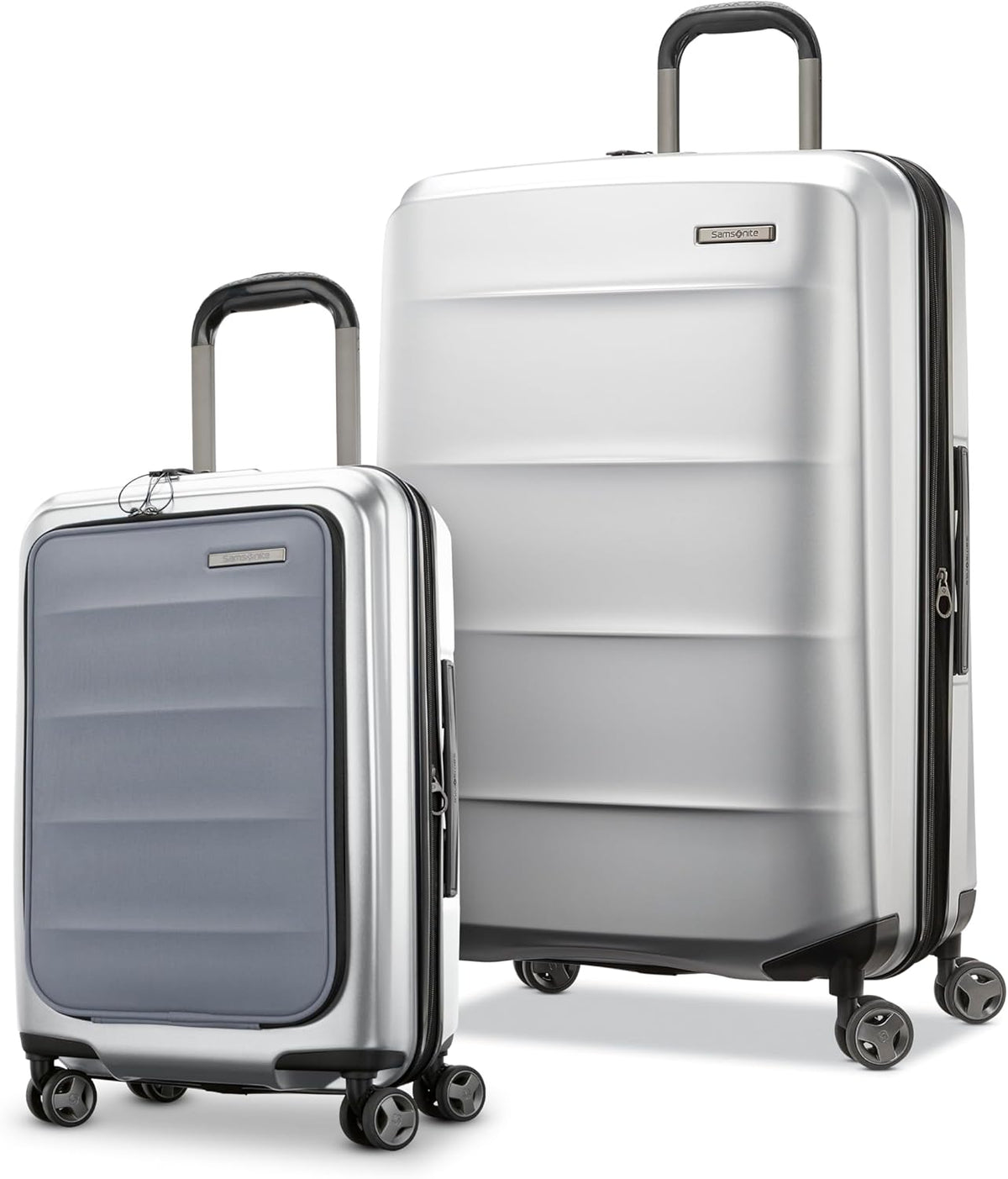 Octiv Lightweight Hardshell 20-Inch Carry-On Luggage -Durable & Impact Resistant, 360° Aero Trac Spinner Wheels, Adjustable Telescopic Handle, Expandable Suitcase, TSA Approved Lock - Black