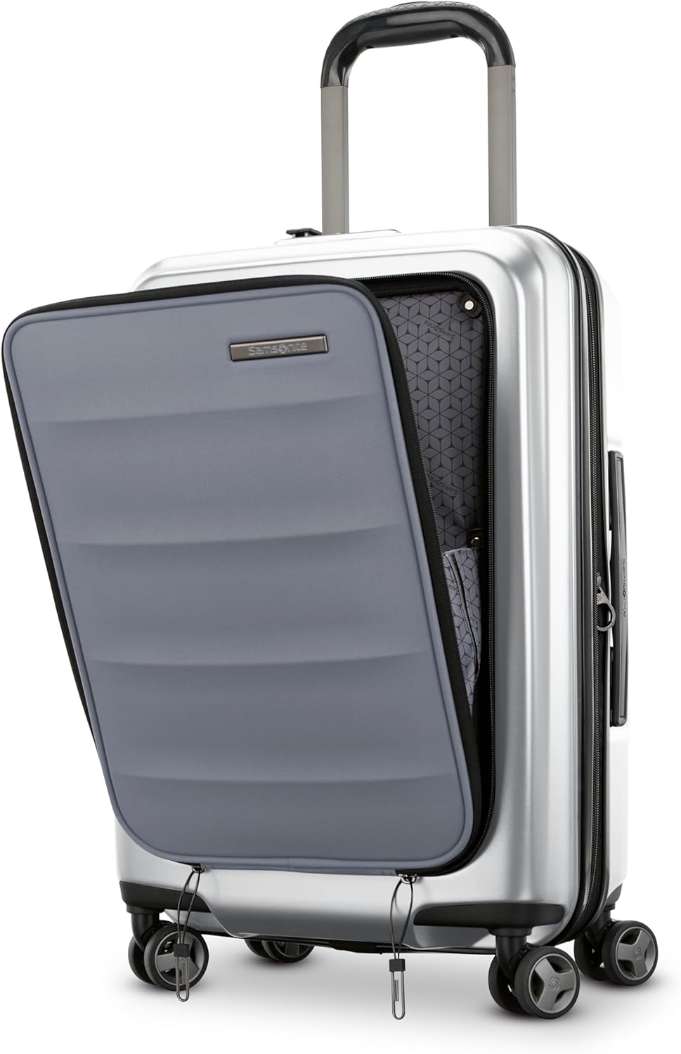 Octiv Lightweight Hardshell 20-Inch Carry-On Luggage -Durable & Impact Resistant, 360° Aero Trac Spinner Wheels, Adjustable Telescopic Handle, Expandable Suitcase, TSA Approved Lock - Black