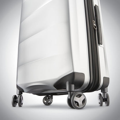 Octiv Lightweight Hardshell 20-Inch Carry-On Luggage -Durable & Impact Resistant, 360° Aero Trac Spinner Wheels, Adjustable Telescopic Handle, Expandable Suitcase, TSA Approved Lock - Black