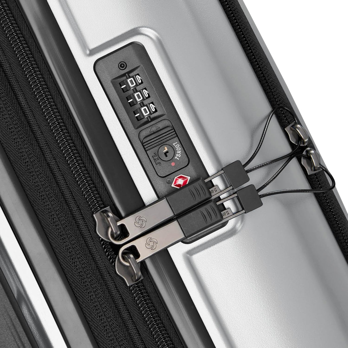 Octiv Lightweight Hardshell 20-Inch Carry-On Luggage -Durable & Impact Resistant, 360° Aero Trac Spinner Wheels, Adjustable Telescopic Handle, Expandable Suitcase, TSA Approved Lock - Black