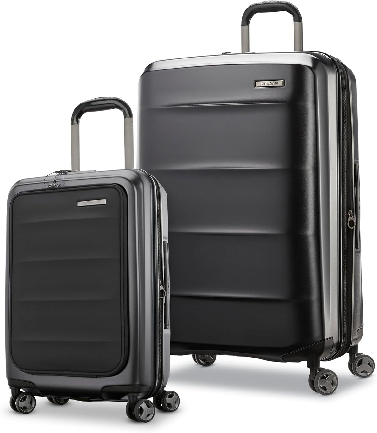 Octiv Lightweight Hardshell 20-Inch Carry-On Luggage -Durable & Impact Resistant, 360° Aero Trac Spinner Wheels, Adjustable Telescopic Handle, Expandable Suitcase, TSA Approved Lock - Black