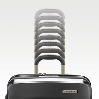 Octiv Lightweight Hardshell 20-Inch Carry-On Luggage -Durable & Impact Resistant, 360° Aero Trac Spinner Wheels, Adjustable Telescopic Handle, Expandable Suitcase, TSA Approved Lock - Black