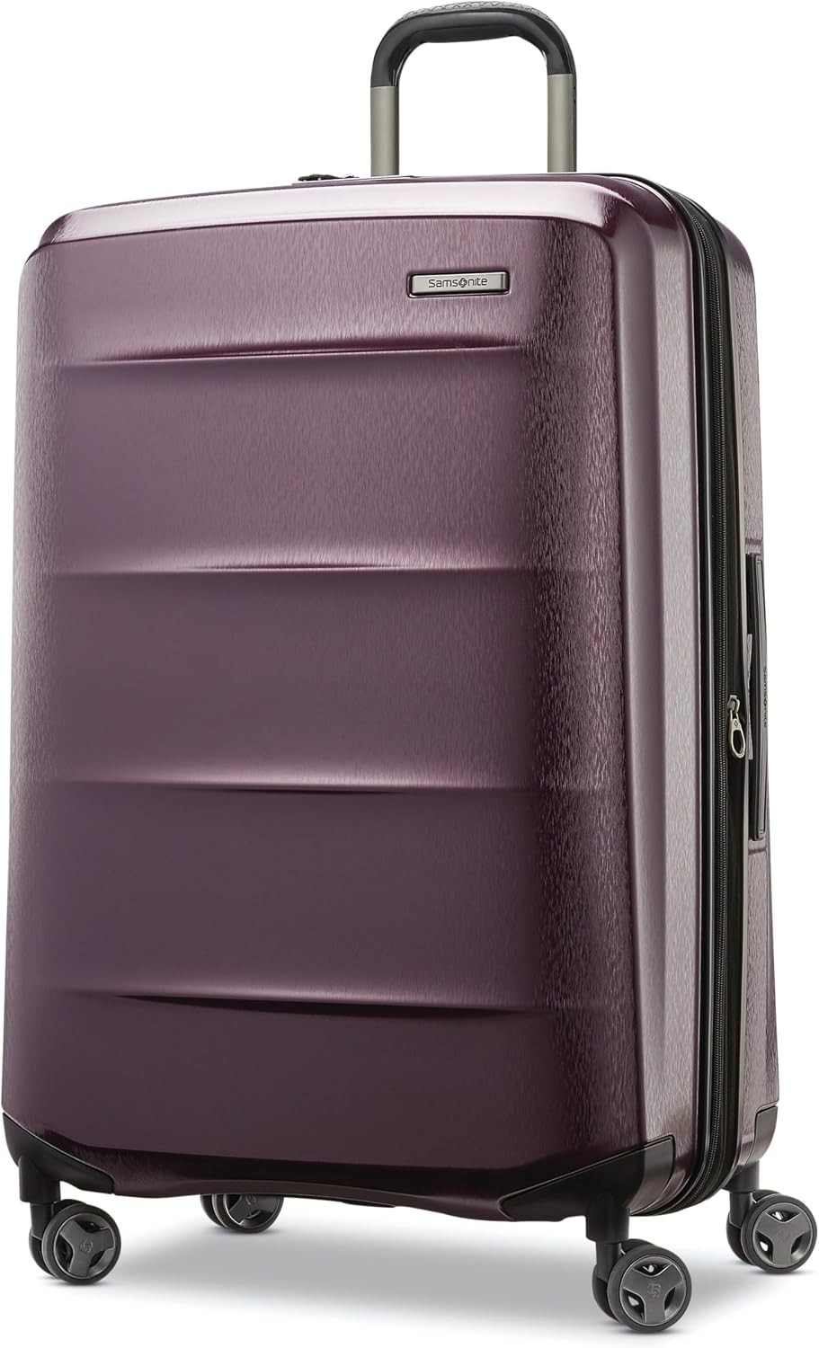Octiv Lightweight Hardshell 20-Inch Carry-On Luggage -Durable & Impact Resistant, 360° Aero Trac Spinner Wheels, Adjustable Telescopic Handle, Expandable Suitcase, TSA Approved Lock - Black