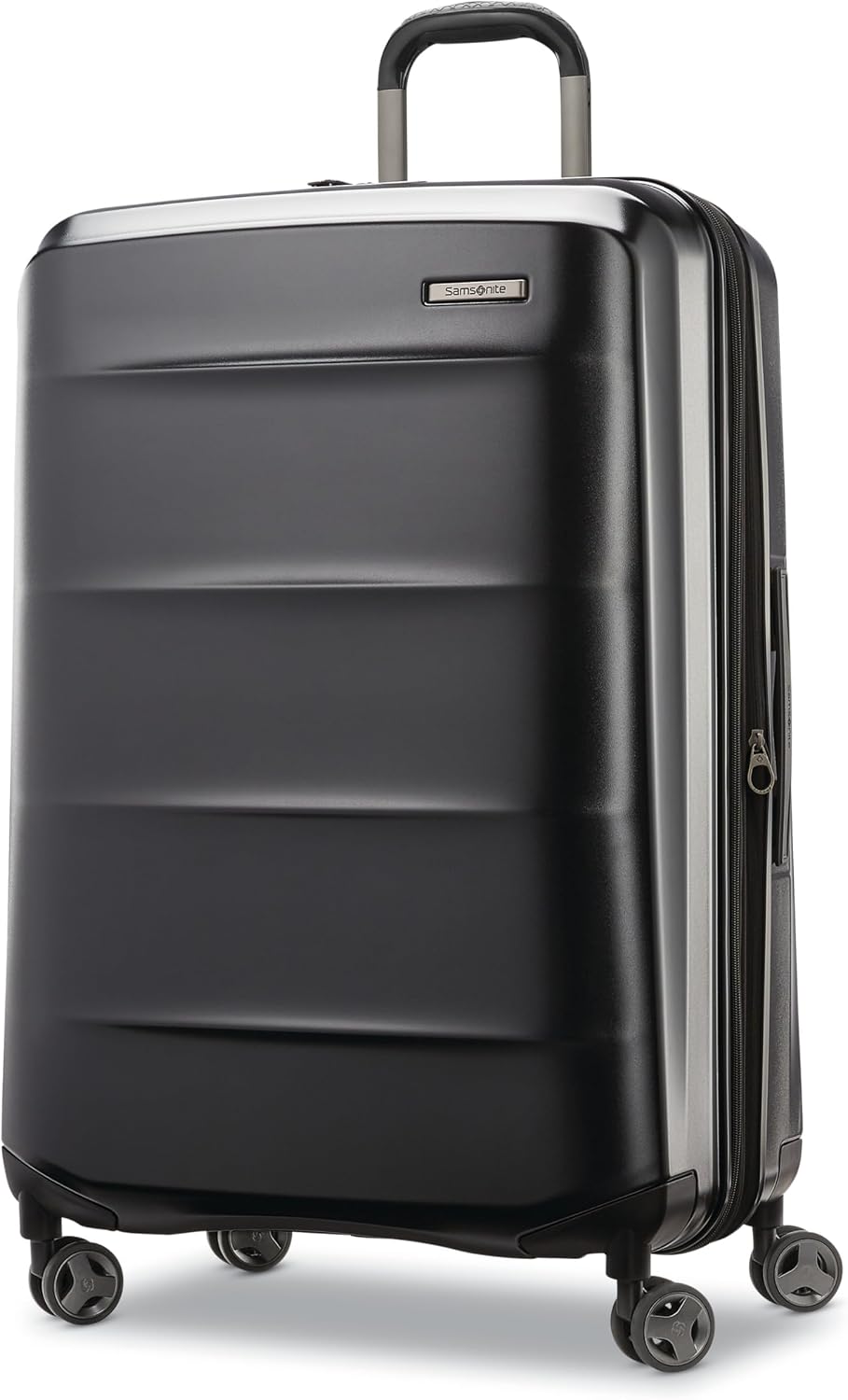 Octiv Lightweight Hardshell 20-Inch Carry-On Luggage -Durable & Impact Resistant, 360° Aero Trac Spinner Wheels, Adjustable Telescopic Handle, Expandable Suitcase, TSA Approved Lock - Black
