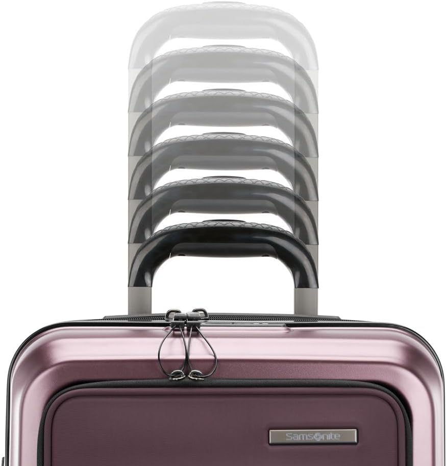 Octiv Lightweight Hardshell 20-Inch Carry-On Luggage -Durable & Impact Resistant, 360° Aero Trac Spinner Wheels, Adjustable Telescopic Handle, Expandable Suitcase, TSA Approved Lock - Black