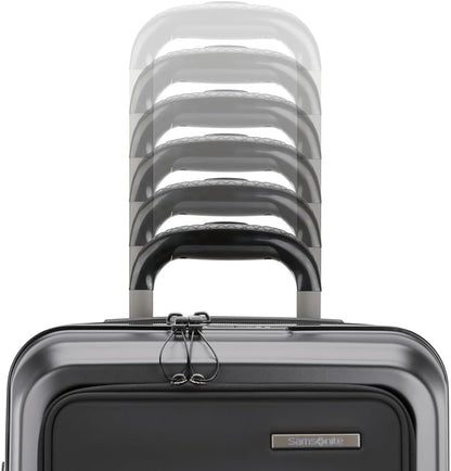Octiv Lightweight Hardshell 20-Inch Carry-On Luggage -Durable & Impact Resistant, 360° Aero Trac Spinner Wheels, Adjustable Telescopic Handle, Expandable Suitcase, TSA Approved Lock - Black