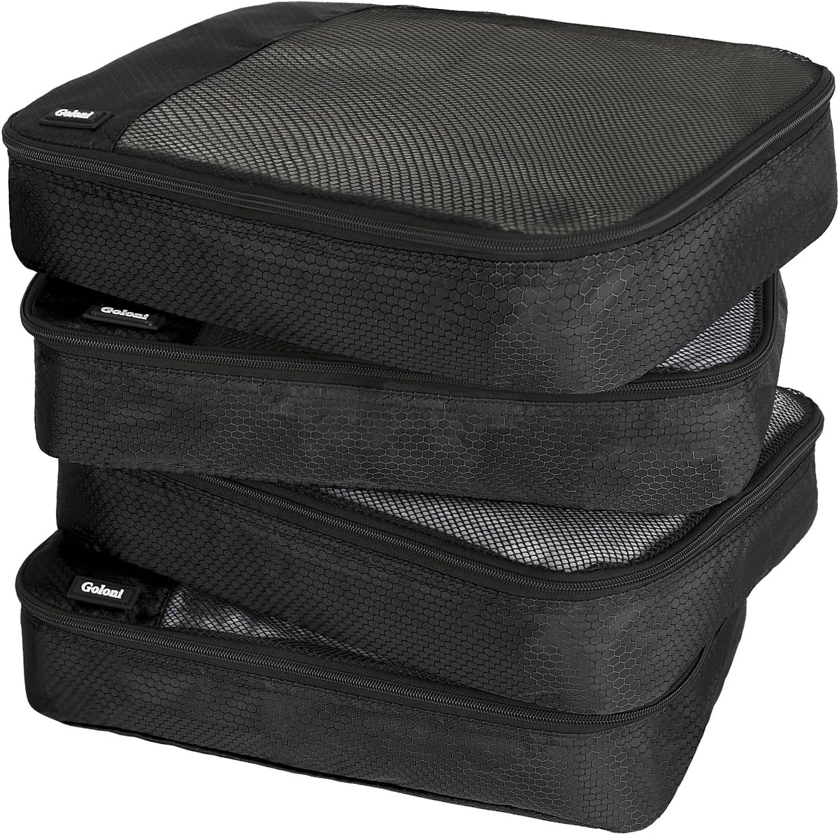 Packing Cubes for Travel Essentials,4 Set Packing Cubes for Suitcases,Lightweight Mesh Luggage Organizer Bag,Red