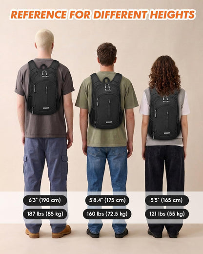 Seektop Small Hiking Backpack Expandable 12L-16L, Lightweight Packable Waterproof Daypack with Phone Pocket for Women Men
