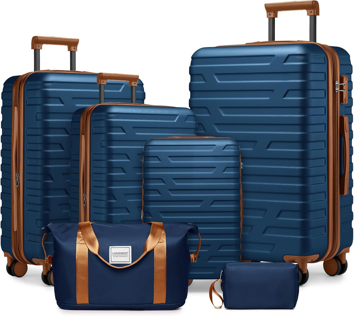 4 Piece Softside Luggage Set with Spinner Wheels,Lightweight Polyester Suitcase Set with Combination Lock, 16" 20" 24" 28" Rolling Travel Luggage for Carry On and Checked Baggage, Rose Red