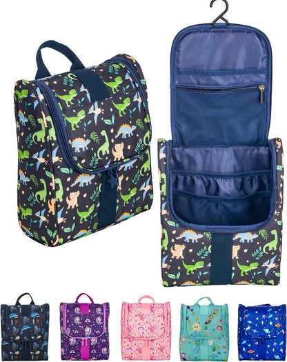 Cute Cartoon Hanging Kids Toiletry Bag Children Travel Cosmetic Makeup Organizer Wash Bag Shower bag Over Night Bag Camping Shaving Kit Bag for Boys & Girls (Mermaid)