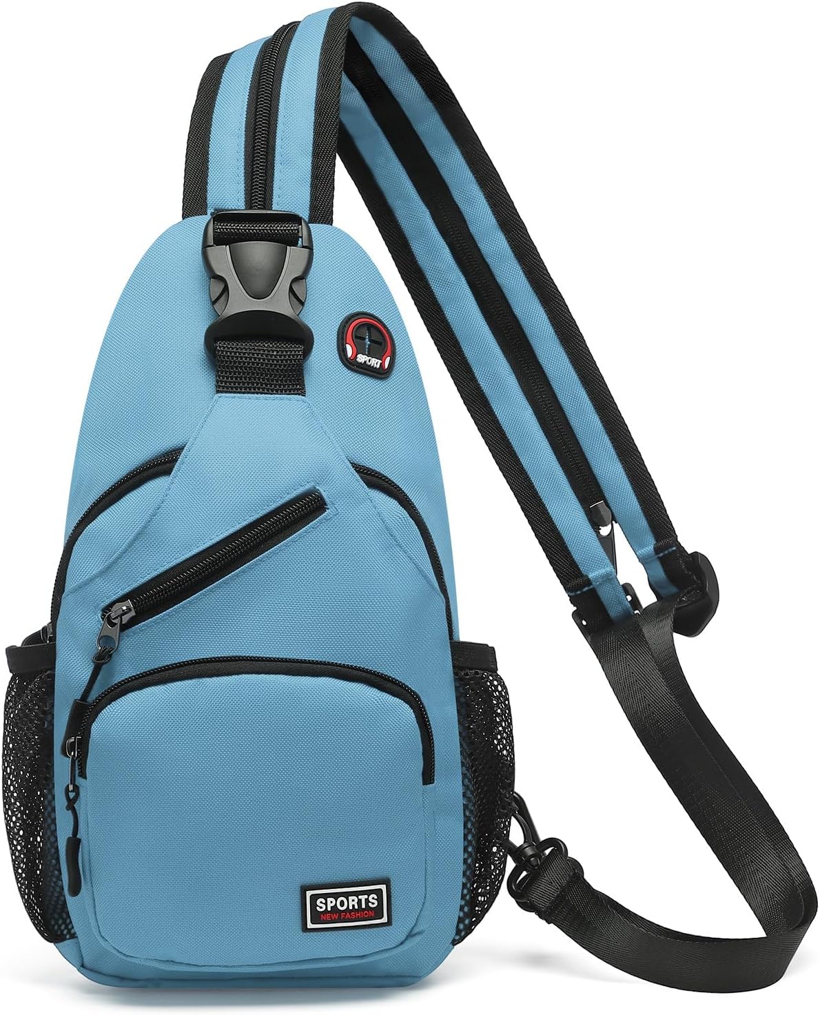 Convertible Sling Bags for Women Men, Lightweight Crossbody Backpack Daypack Fit for 7.9" Tablet for Casual Travel Sport Hiking (Blue)