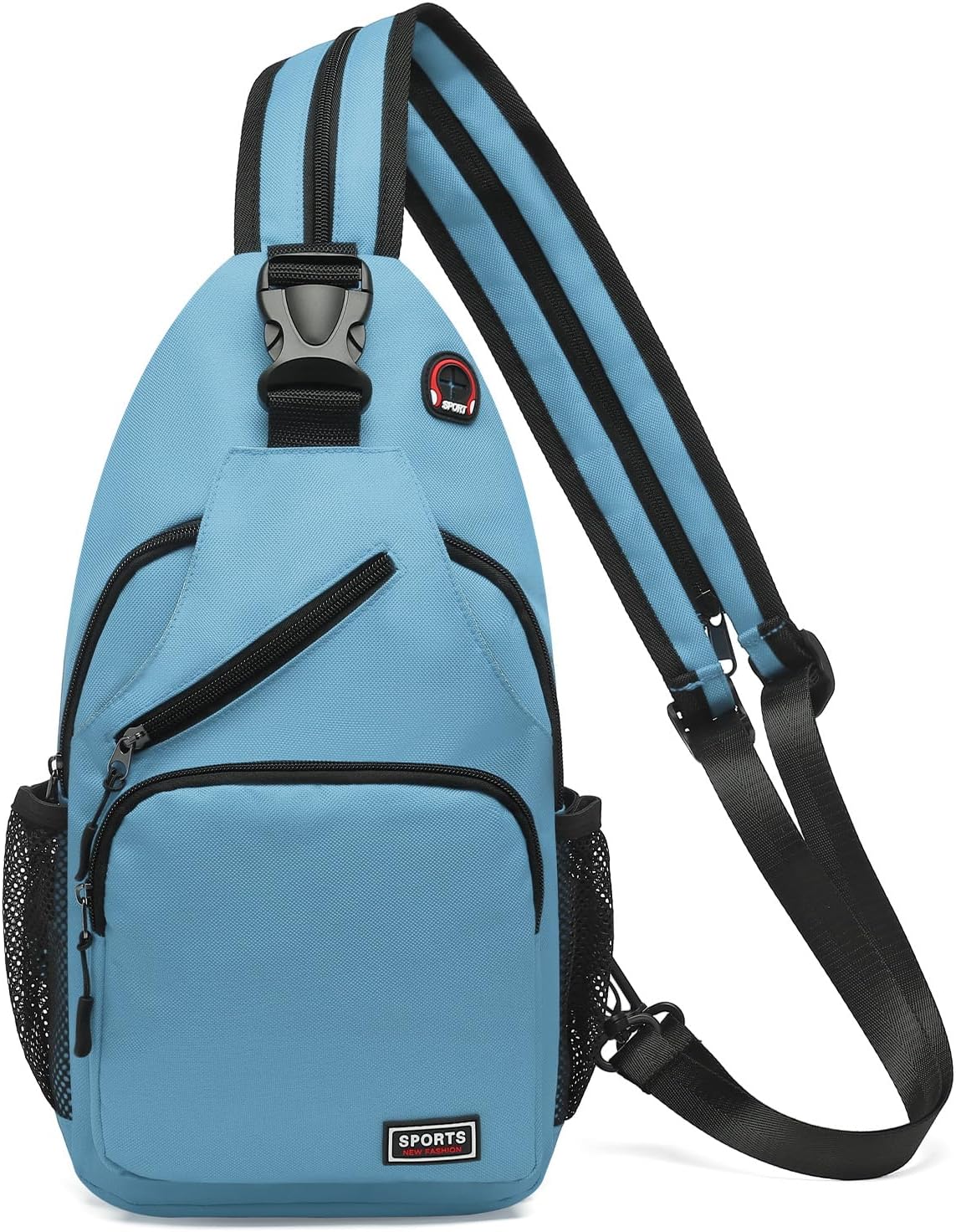 Convertible Sling Bags for Women Men, Lightweight Crossbody Backpack Daypack Fit for 7.9" Tablet for Casual Travel Sport Hiking (Blue)