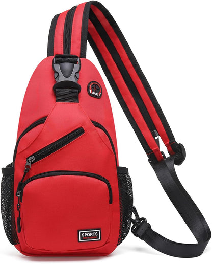Convertible Sling Bags for Women Men, Lightweight Crossbody Backpack Daypack Fit for 7.9" Tablet for Casual Travel Sport Hiking (Blue)