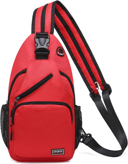 Convertible Sling Bags for Women Men, Lightweight Crossbody Backpack Daypack Fit for 7.9" Tablet for Casual Travel Sport Hiking (Blue)