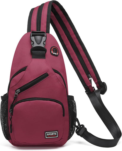Convertible Sling Bags for Women Men, Lightweight Crossbody Backpack Daypack Fit for 7.9" Tablet for Casual Travel Sport Hiking (Blue)