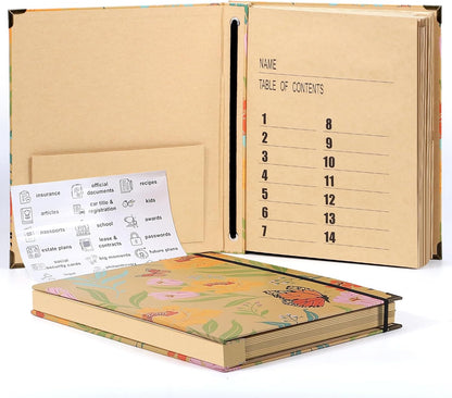 Important Document Organizer, Expanding File Folder for Important Papers, Emergency Binder, Birth Certificates, Social Security Cards, and Passports, Anti-Lost Binders, Graduation Gifts