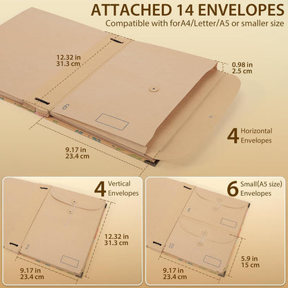 Important Document Organizer, Expanding File Folder for Important Papers, Emergency Binder, Birth Certificates, Social Security Cards, and Passports, Anti-Lost Binders, Graduation Gifts
