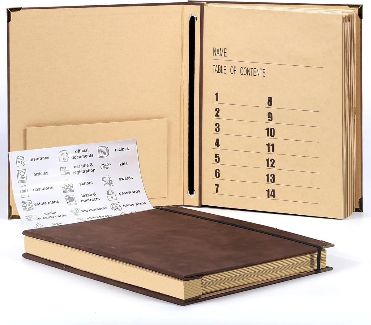Important Document Organizer, Expanding File Folder for Important Papers, Emergency Binder, Birth Certificates, Social Security Cards, and Passports, Anti-Lost Binders, Graduation Gifts