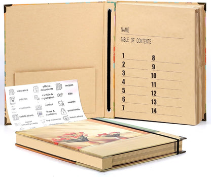 Important Document Organizer, Expanding File Folder for Important Papers, Emergency Binder, Birth Certificates, Social Security Cards, and Passports, Anti-Lost Binders, Graduation Gifts