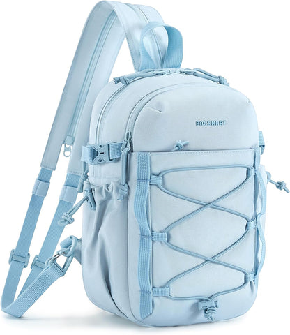 Small Crossbody Sling Bag, Crossbody Daypack, Chest Shoulder Bag Hiking Small Backpack for Casual Travel Sport