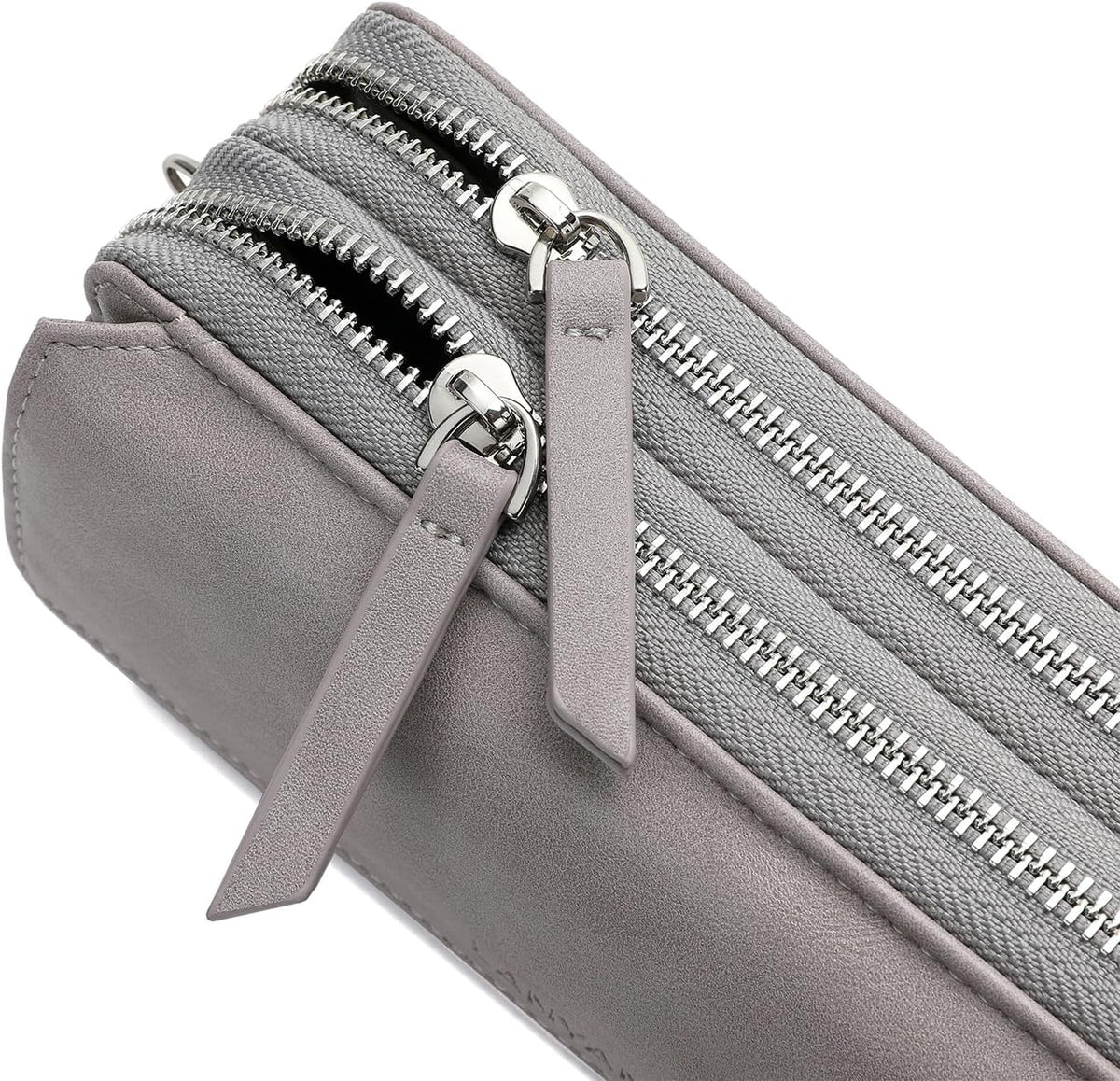 Lanyani RFID Crossbody Wallet Wristlet Purse with Phone Pocket For Women Vegan Leather - Colors A