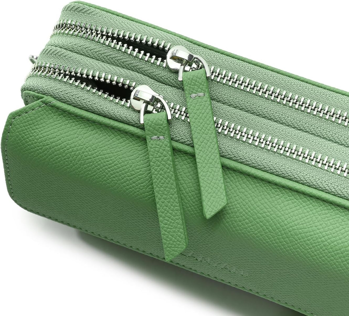 Lanyani RFID Crossbody Wallet Wristlet Purse with Phone Pocket For Women Vegan Leather - Colors A