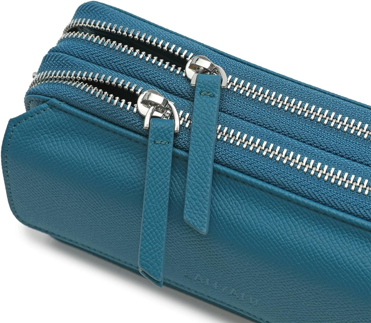 Lanyani RFID Crossbody Wallet Wristlet Purse with Phone Pocket For Women Vegan Leather - Colors A