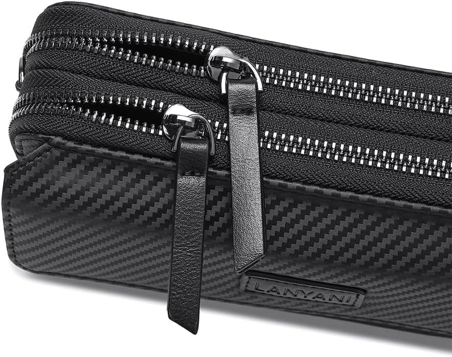 Lanyani RFID Crossbody Wallet Wristlet Purse with Phone Pocket For Women Vegan Leather - Colors A