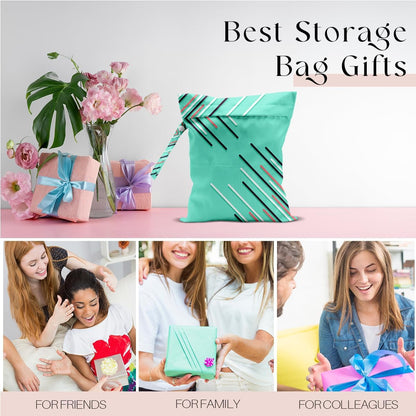 Wet Bag, Wet Dry Bag, Waterproof Swim Bags, Machine Washable Reusable Bags for Beach, Pool, Diapers, and Dirty Yoga Gym Clothes(Pink & White Stripe Prin